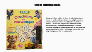 PACK 4 LIBRO DE CALIGRAFIA MAGICA